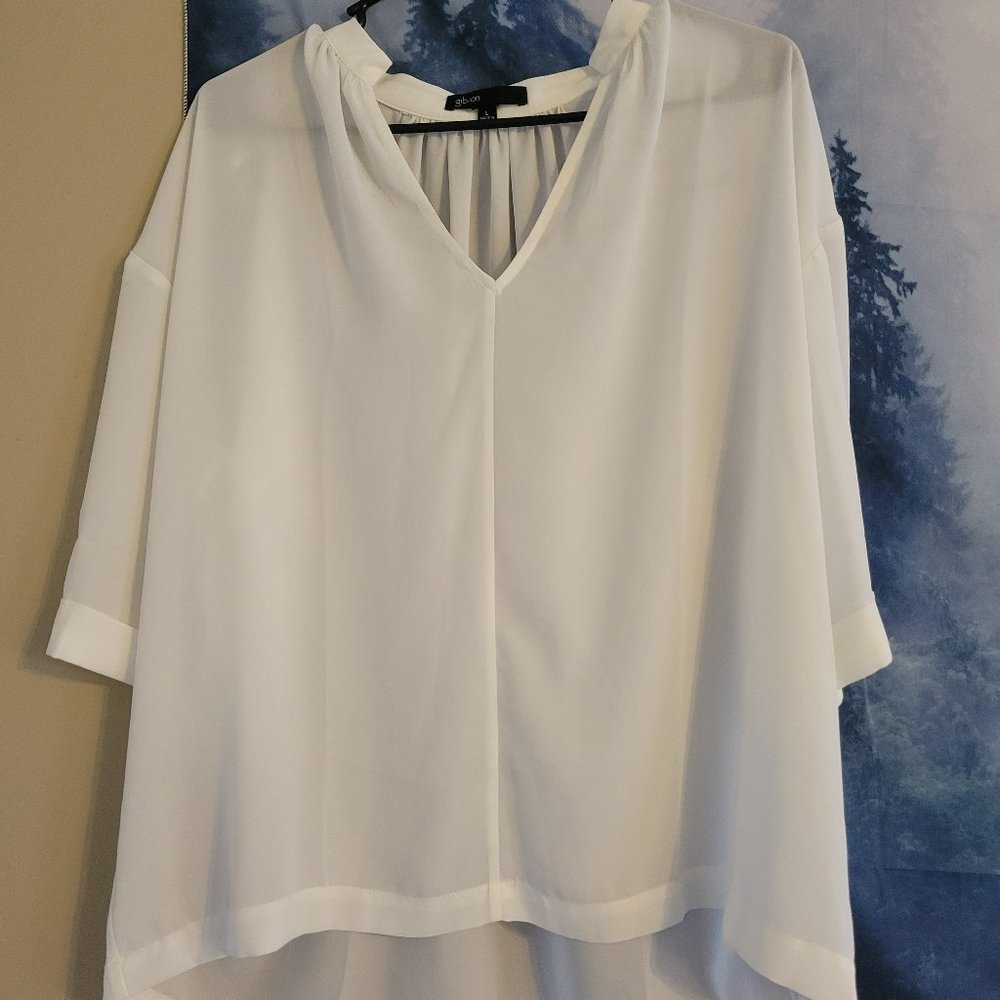Gibson White Blouse